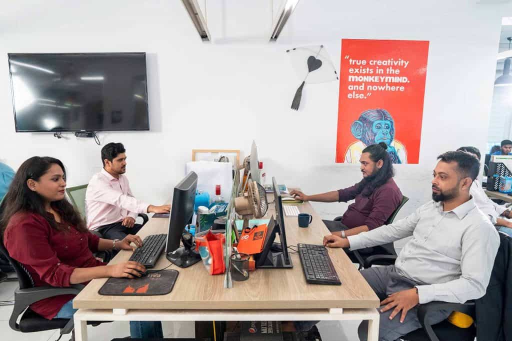 People working affordable image editing company